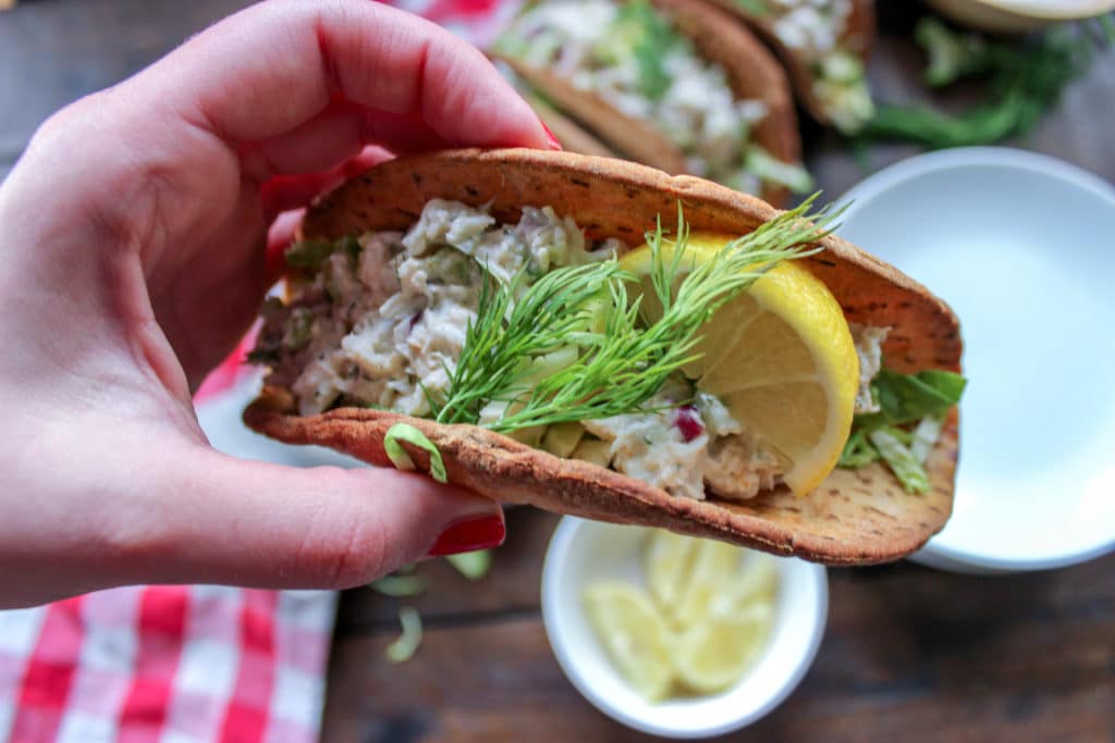 Low Carb Crab Salad Tacos