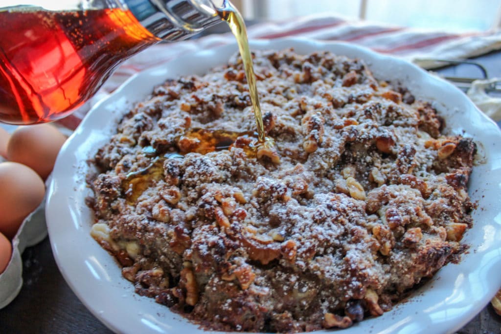 Low Carb Stuffed French Toast Casserole