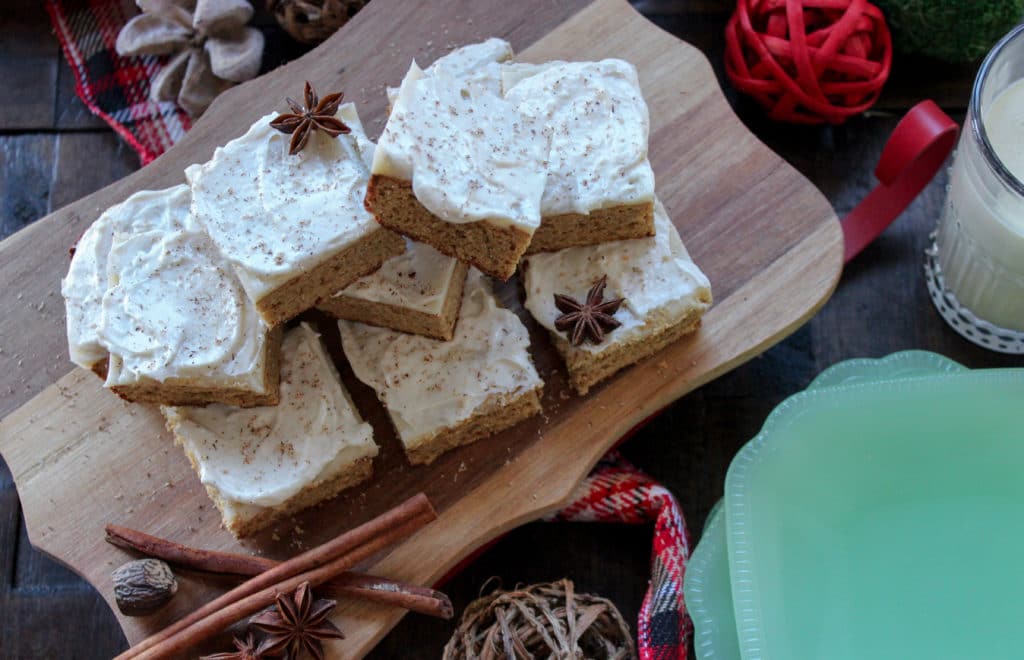 Low Carb Gingerbread Cookie Bars