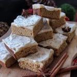 Low Carb Gingerbread Cookie Bars