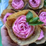 Keto Rose Flavored Buttercream Cupcakes