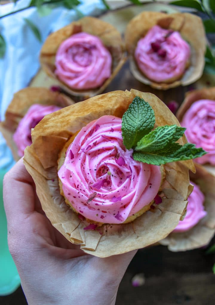 Keto Rose Flavored Buttercream Cupcakes Bonappeteach