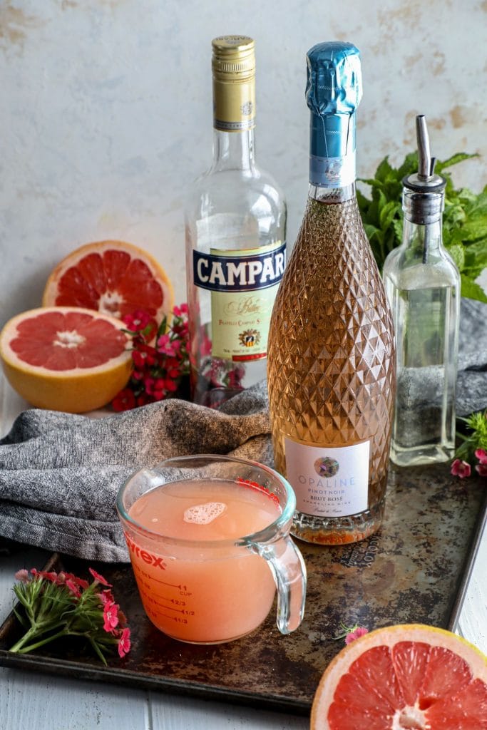 Rose Aperol Spritz ingredients