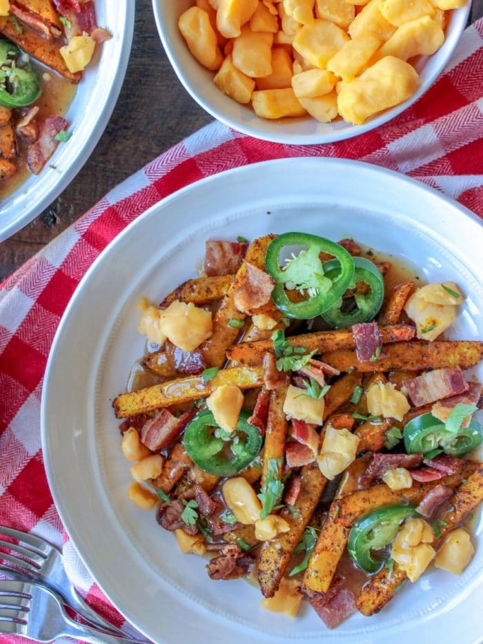 Low Carb Bacon and Jalapeno Poutine