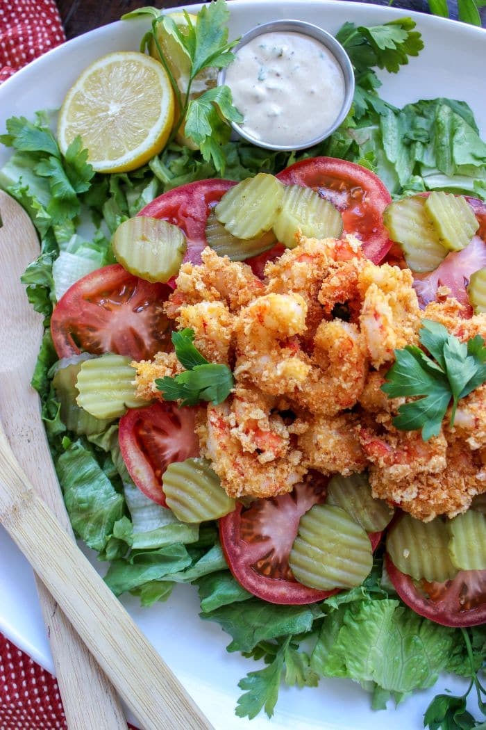 Low Carb Shrimp Po’ Boy Salad