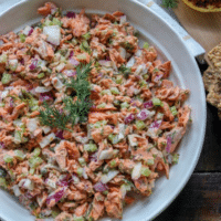 Easy Cedar Plank Salmon Salad