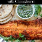 Coconut Crusted Salmon with Chimichurri