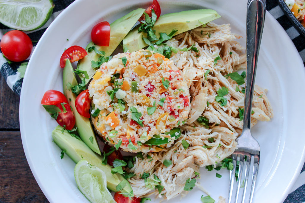 Loaded Cheesy Mexican Cauliflower Rice