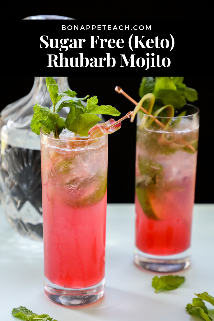 sugar free rhubarb mojito