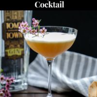 Earl Grey Gin Fizz Cocktail