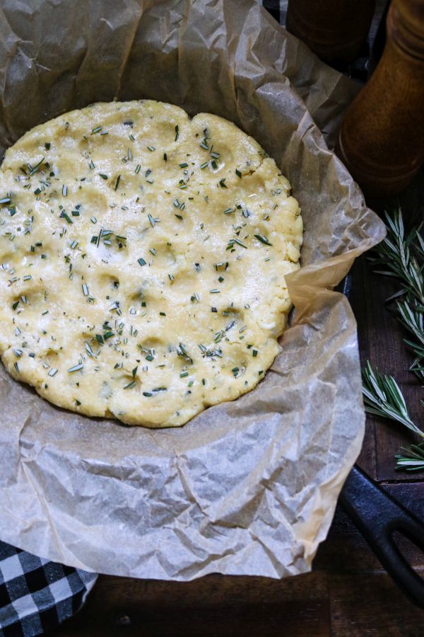 Easy Cast Iron Keto Focaccia Bread Bonappeteach