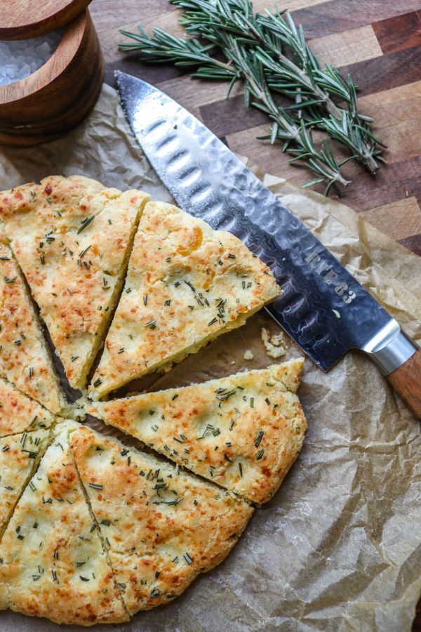 Easy Cast Iron Keto Focaccia Bread