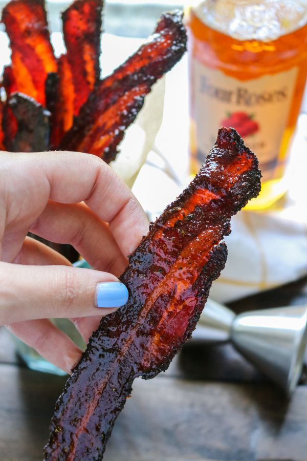 Keto Candied Bacon With Bourbon