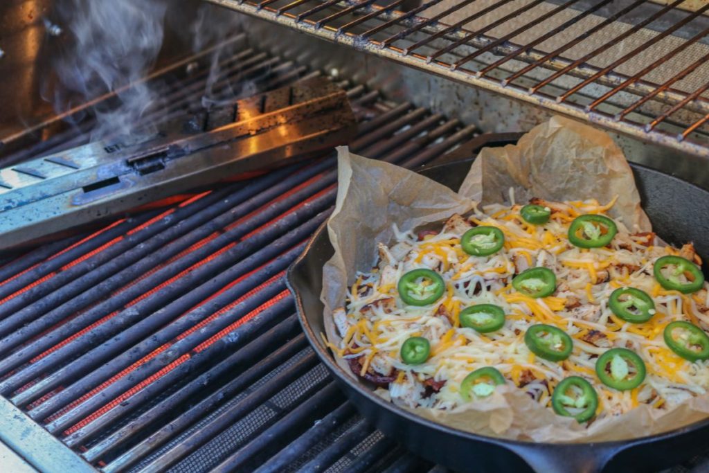 The Best Loaded Keto Nachos Made with Bacon Chips