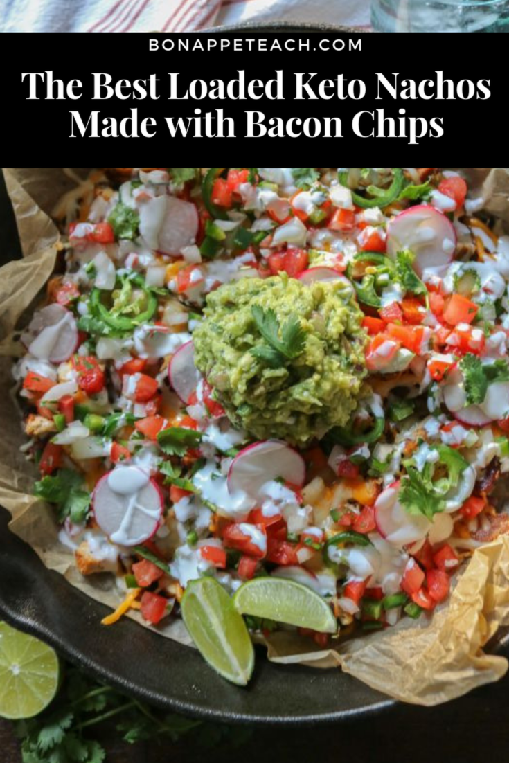 The Best Loaded Keto Nachos Made with Bacon Chips