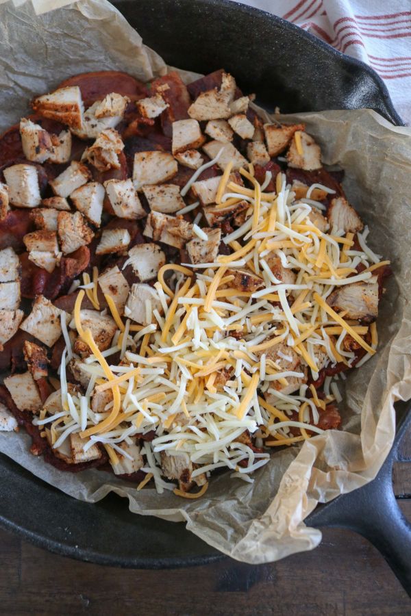 The Best Loaded Keto Nachos Made with Bacon Chips 1