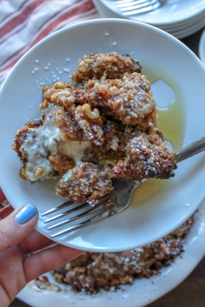 Low Carb Stuffed French Toast Casserole