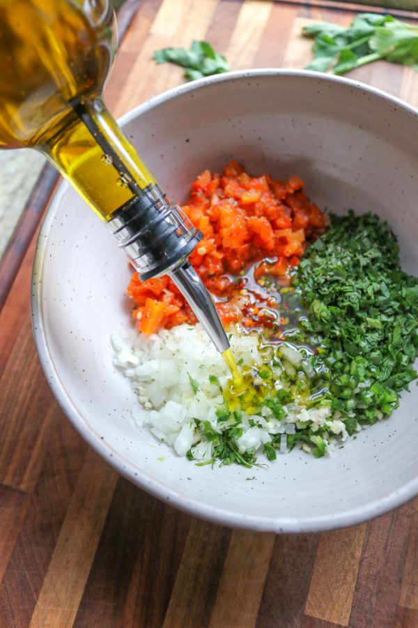 Easy Fire Roasted Red Chimichurri