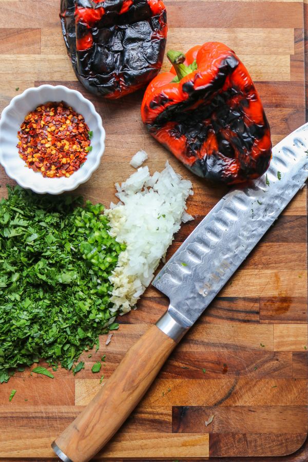 Easy Fire Roasted Red Chimichurri