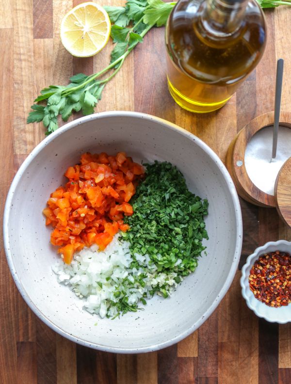Easy Fire Roasted Red Chimichurri