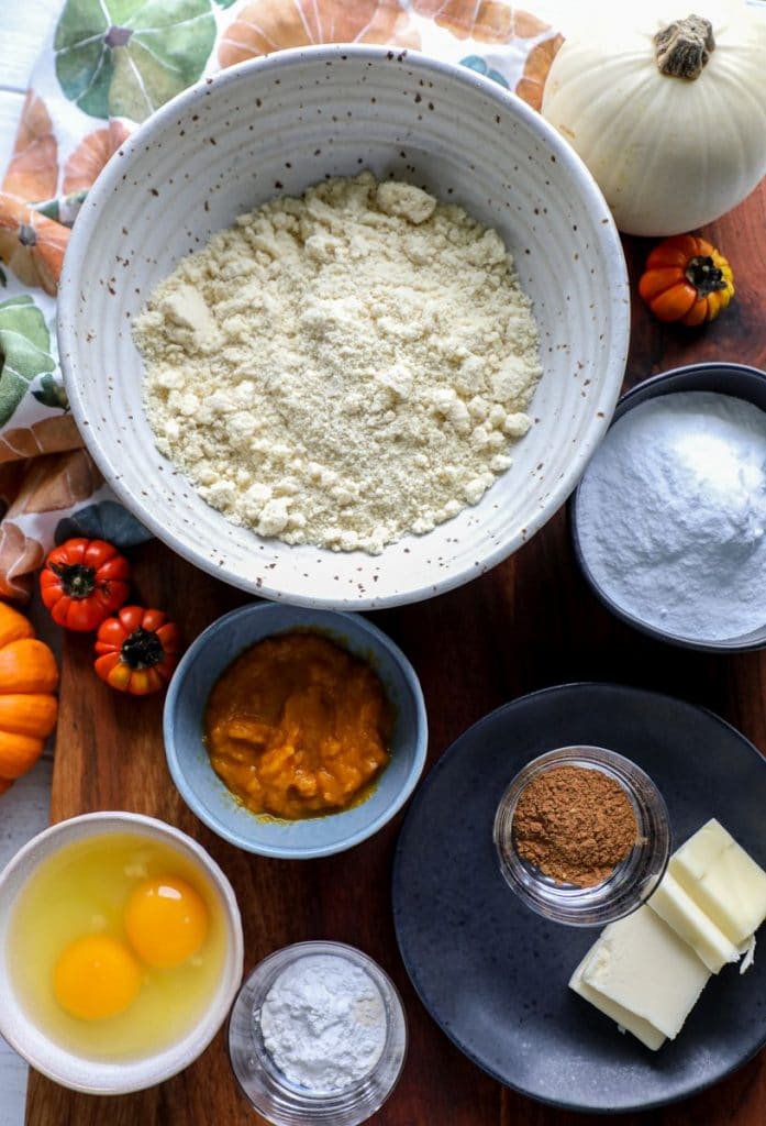 Keto pumpkin cookie bar ingredients 