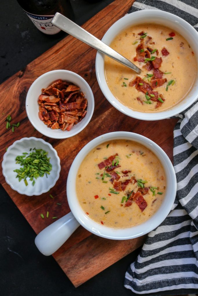 Low Carb Beer Cheese Soup