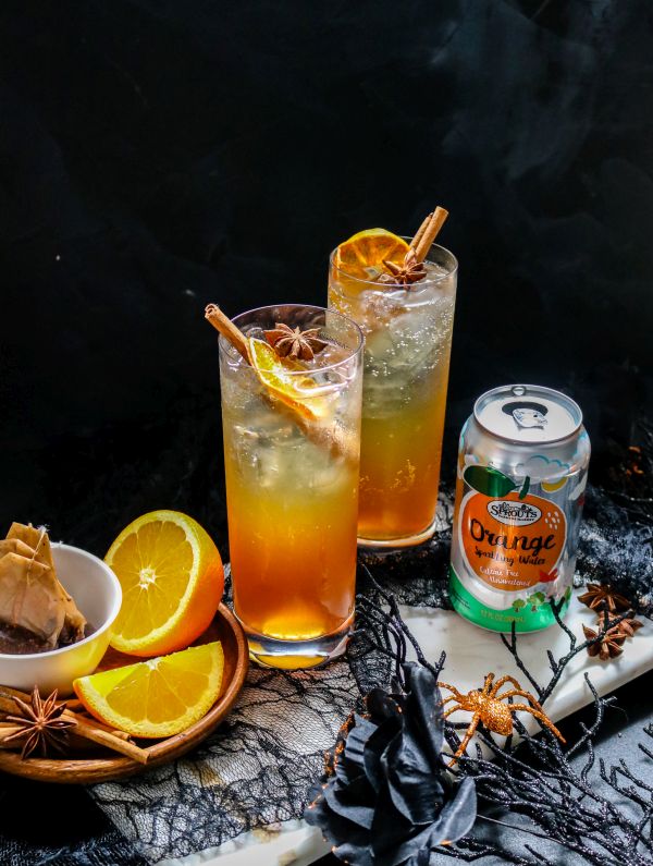 Spiced Vanilla Chai Iced Tea with Orange