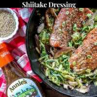 annies salad dressing with salmon and zoodles