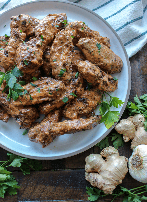 Crispy Grilled Butter Chicken Hot Wings