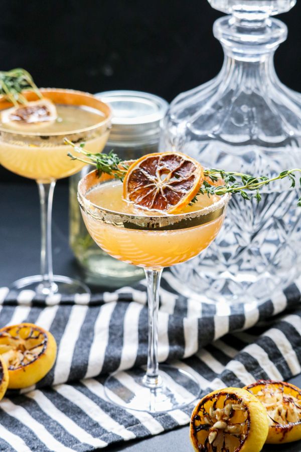 Keto lemon drop martini