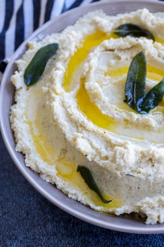 Garlic Herb Butter Cauliflower Mash