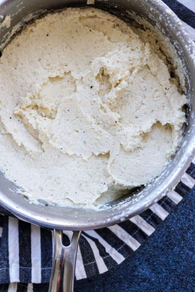 Garlic Herb Butter Cauliflower Mash