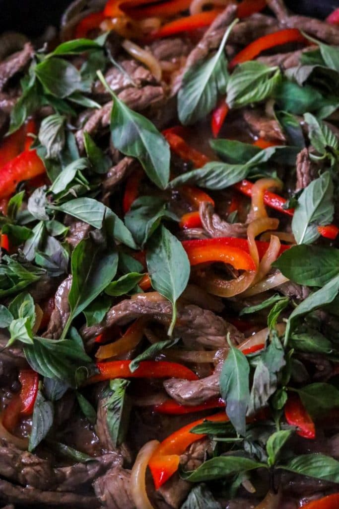 Keto Thai Basil Beef Bowls