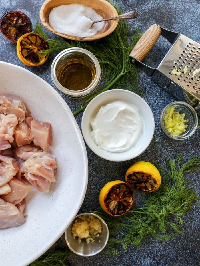 Easy Grilled Greek Chicken Platter 