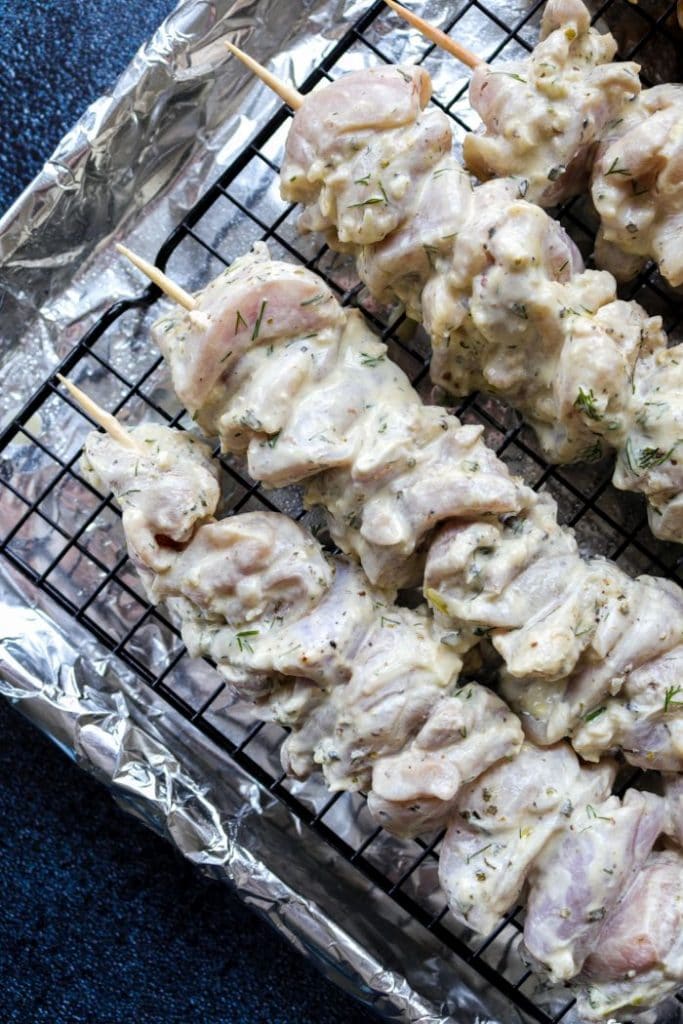 Easy Grilled Greek Chicken Platter 