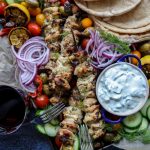 Easy Grilled Greek Chicken Platter