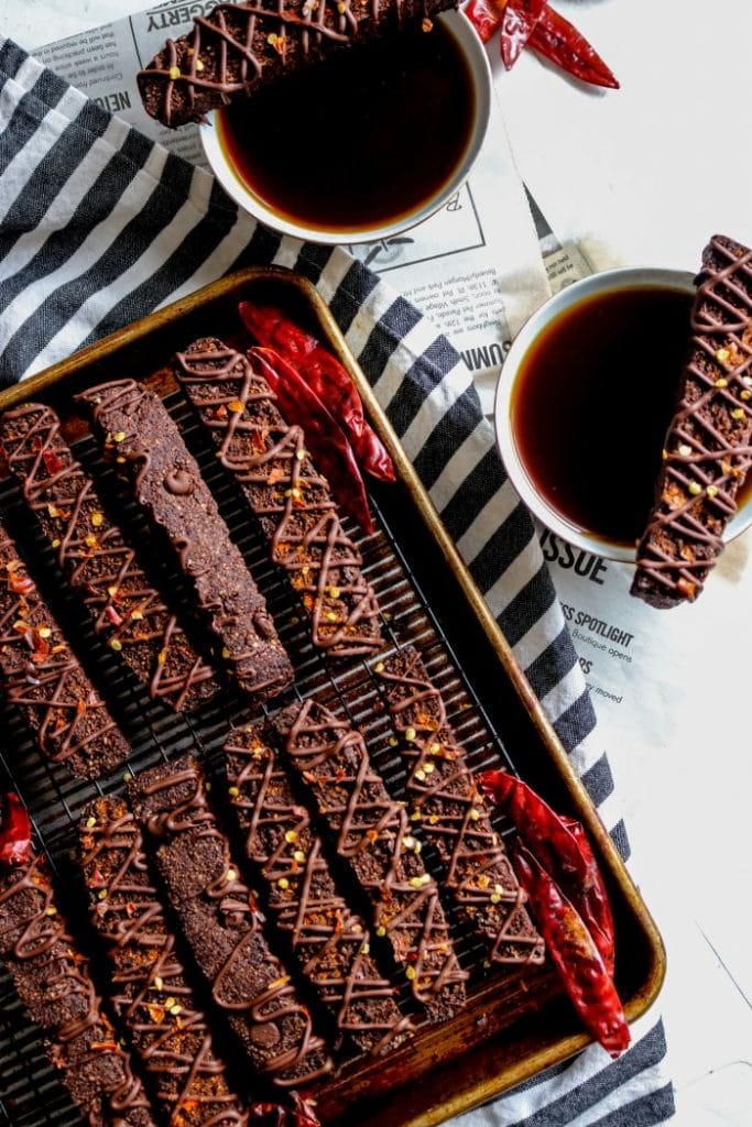 Keto Mexican Hot Chocolate Biscotti