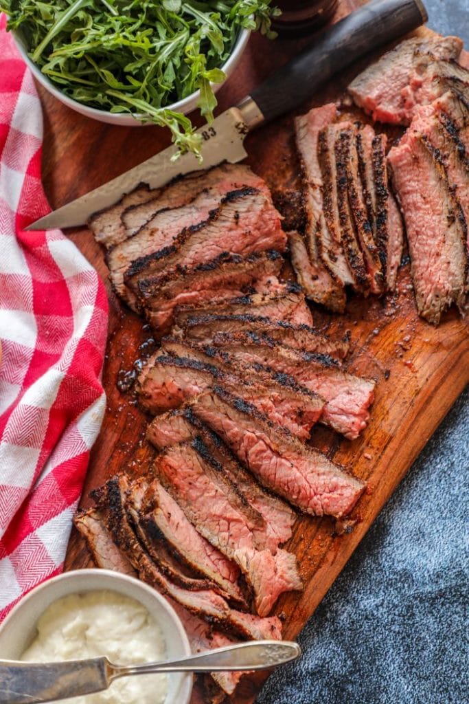 Sliced tri-tip