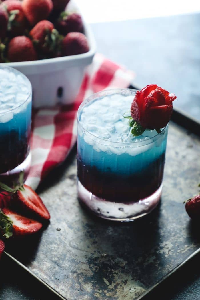 Red White & Blue - A Keto Tequila Cocktail