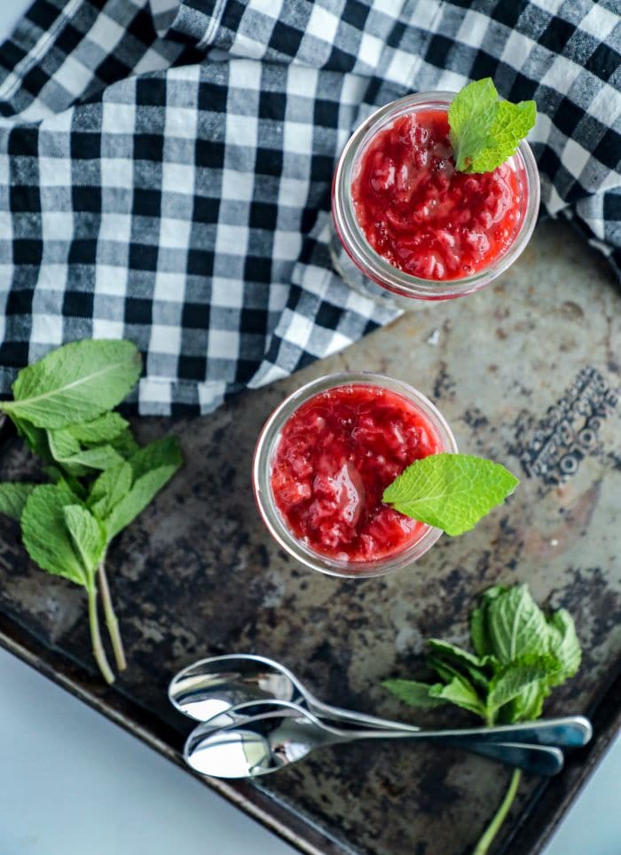 Low Carb Peanut Butter and Jelly Chia Pudding 