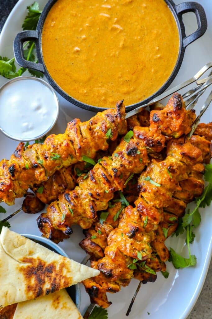 Grilled Butter Chicken Kebabs