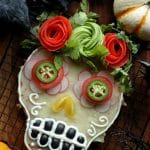 Homemade Halloween Pizza Skulls