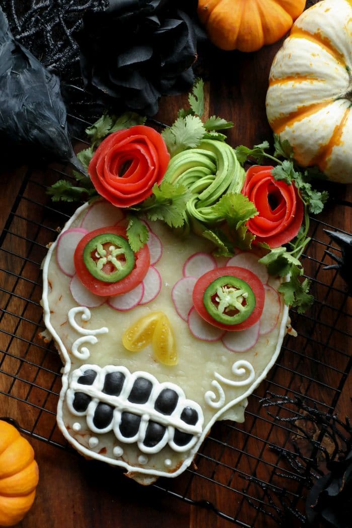 Spooky Halloween Pizza Skulls - Pudge Factor