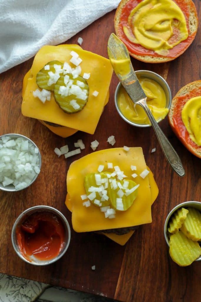 Assembling the Homemade Keto Quarter Pounder