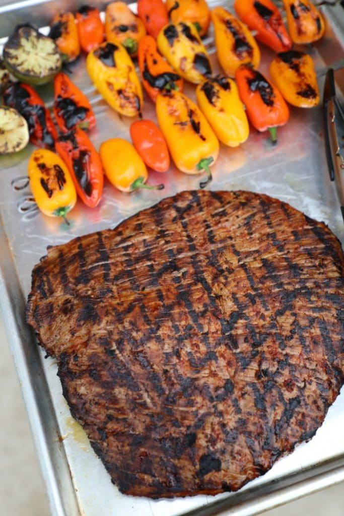 Easy Grilled Adobo Marinated Flank Steak Bonappeteach