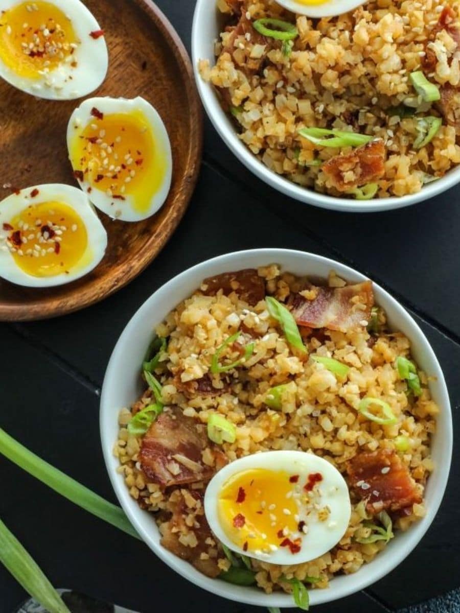 Easy Bacon Cauliflower Fried Rice Bonappeteach