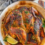 Oven roasted Spatchcock Chicken