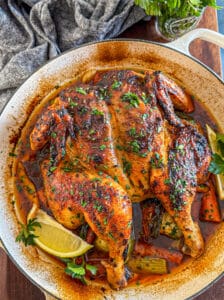 Oven roasted Spatchcock Chicken