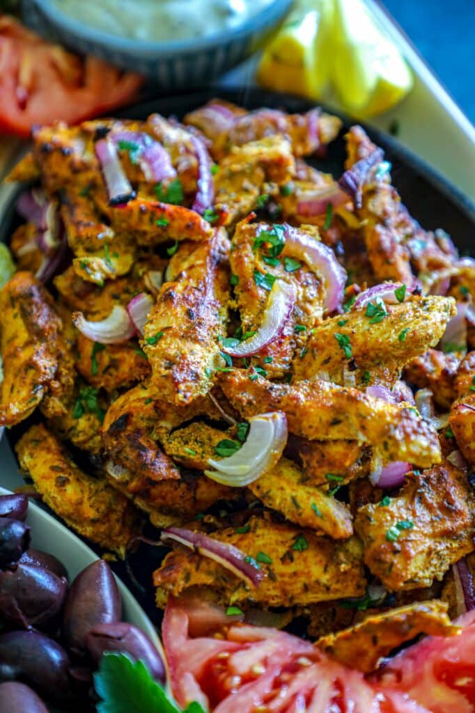 Sheet Pan Chicken Shawarma Recipe 