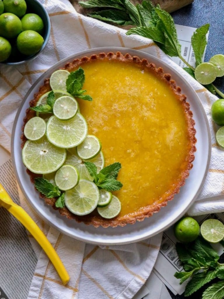 Gluten Free and Keto Key Lime Tart